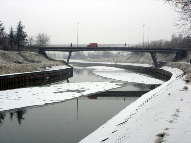 Мост через реку Бега в городе Бегей Зренянин