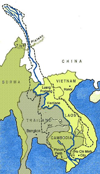 Ход реки Меконг