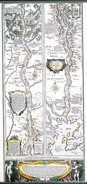 "Борисфенский путь". Карта 1643 года